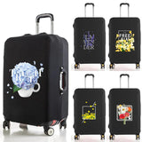 Flower Pattern Luggage Cover for 18-32 Inch Lugg