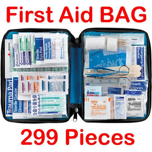299 Pcs First Aid Emergency Kit Camping Sport Travel Car Home Medical Bag