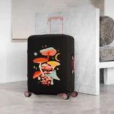 Mushroom Print Luggage Cover for 18-32 Inch Suitcases