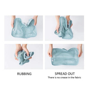 6Pcs Travel Bags Clothing Underwear Shoes Organizer Cube Portable Toiletries