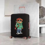 Bear Doll Pattern Luggage Cover 18-32 Inch Elastic Protector Dust-proof Set