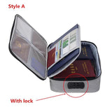 Men Travel Accessory Document Package Large Capacity Storage Bag Organizer