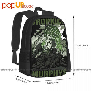 Dropkick Murphy S Invasion Backpack Large Capacity Schoolbag