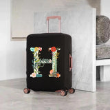 Elastic Flower Alphabet Luggage Cover 18-32 Inch Dust-proof Protective Cover