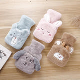 Winter Plush Water Bottle Bag Set Cartoon Hot Water Injection Bags