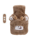 Winter Plush Water Bottle Bag Set Cartoon Hot Water Injection Bags