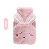 Winter Plush Water Bottle Bag Set Cartoon Hot Water Injection Bags