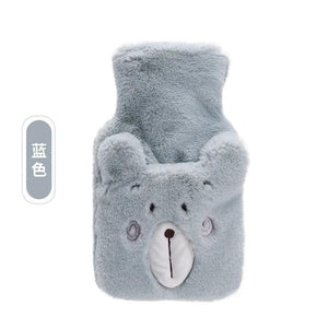 Winter Plush Water Bottle Bag Set Cartoon Hot Water Injection Bags