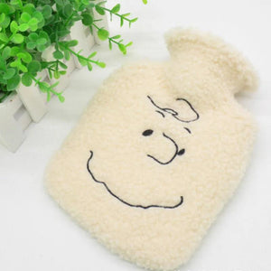 Plush Woman Water Bottle Bag Cartoon Hot Water Injection Bags