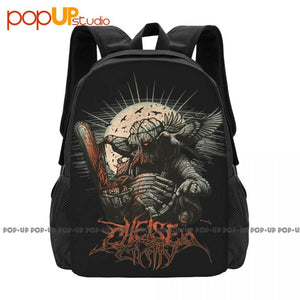 Chelsea Grin Graphic Band Backpack Multicolored Large Capacity