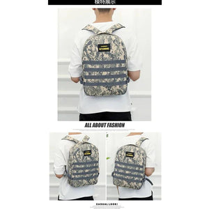 PUBG Camo Shell Shape Canvas Backpack - 3 Types