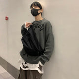 Canvas Fanny Pack Large Storage Waist Bag Unisex Multifunctional Chest Bags