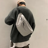 Canvas Fanny Pack Large Storage Waist Bag Unisex Multifunctional Chest Bags