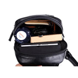 Men's Leather Sling Bag Chest Crossbody Shoulder Bag Soft Leather