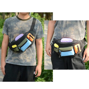 Multi-pocket Nylon Chest Bag Outdoor Sport Shoulder Sling Backpack