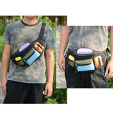 Multi-pocket Nylon Chest Bag Outdoor Sport Shoulder Sling Backpack