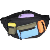 Multi-pocket Nylon Chest Bag Outdoor Sport Shoulder Sling Backpack