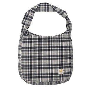 Vintage Plaid Women Shoulder Bag Large Capacity Tote Canvas Bags