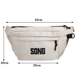 Large Capacity Unisex Waist Bag Fanny Pack Street Wear Chest Bags