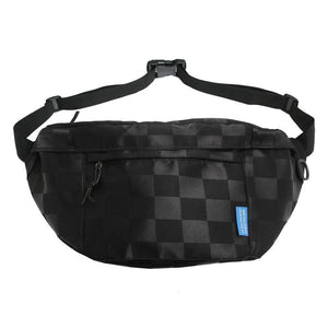 Hip Hop Waist Bags Checkerboard Grid Fanny Pack And Phone Pack
