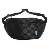 Hip Hop Waist Bags Checkerboard Grid Fanny Pack And Phone Pack