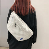 Hip Hop Waist Bags Checkerboard Grid Fanny Pack And Phone Pack