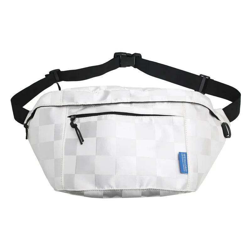 Hip Hop Waist Bags Checkerboard Grid Fanny Pack And Phone Pack