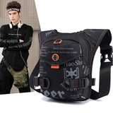 Annmouler Motorcycle Bag Waterproof Leg Bag Riding Waist Pack