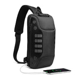 High Anti-theft Shoulder Crossbody Messenger Chest Bag USB Sling Bag