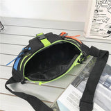 Reflective Waist Bag Unisex Shoulder Crossbody Chest Pack Hip Hop Nylon Fanny Pa