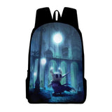 Hollow Knight Zipper Bag Anime 3D Print Students Backpack Unisex Rucksack