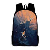 Hollow Knight Zipper Bag Anime 3D Print Students Backpack Unisex Rucksack