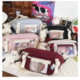 Japanese Chest Bag Cross Body Versatile Canvas Waist Bag