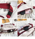 Japanese Chest Bag Cross Body Versatile Canvas Waist Bag