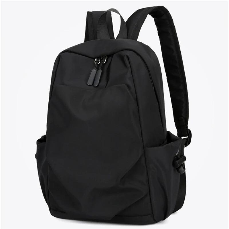 Men's Canvas Waterproof Shoulder School Bag Small Backpack