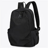 Men's Canvas Waterproof Shoulder School Bag Small Backpack
