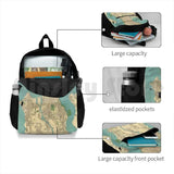 Seattle Vintage Map | Outdoor Hiking Backpack