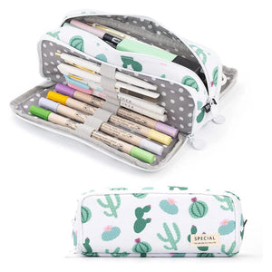 3 Layers Pencil Case Large Capacity Storage Bag For School Students