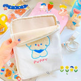 Embroidered Cartoon Laptop Sleeve for 11in Tablets