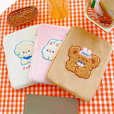 Embroidered Cartoon Laptop Sleeve for 11in Tablets