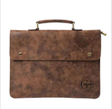 Retro Men's Handbag Ultra-Thin File Briefcase Casual Bag