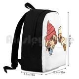 Puglie Froyo And Ice Cream Outdoor Hiking Backpack Waterproof Camping Travel