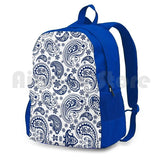 Vintage Paisley Outdoor Hiking Backpack Waterproof Camping Travel Retro