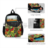 Vintage Tropical Bird Jungle Garden Outdoor Hiking Backpack