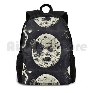 Outdoor Hiking Backpack Waterproof Camping Travel Night Sky Space Moon Galaxy