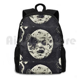 Outdoor Hiking Backpack Waterproof Camping Travel Night Sky Space Moon Galaxy