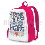 Home Is Where Your Heart Is Outdoor Hiking Backpack