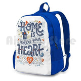 Home Is Where Your Heart Is Outdoor Hiking Backpack
