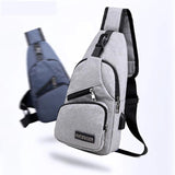 Men's Crossbody Bag USB Charging Anti Theft Chest Bag