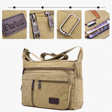 Canvas Casual Shoulder Crossbody Bag for Men